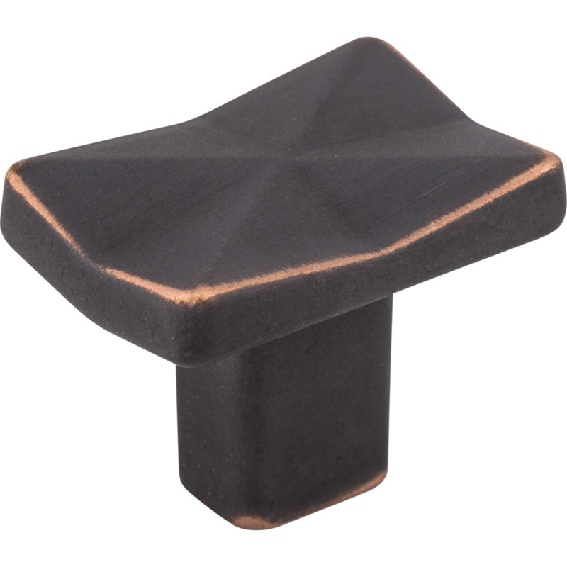 Quilted 1 1/4" Length Rectangle Knob, Umbrio