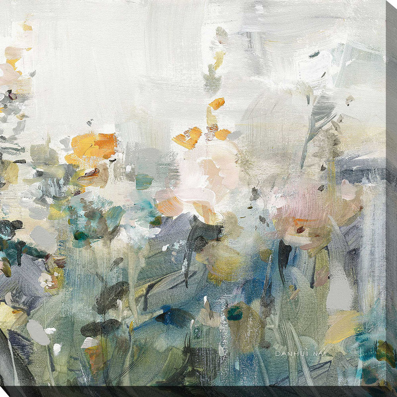 Jardin rustique II - Peinture, L 36 po x H 36 po, Toile tendue