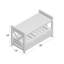 Shoe Storage Bench with Drawers, Entryway Bench with Open Shelf, Wooden Hallway Organizer for Foyer or Bedroom-229052786