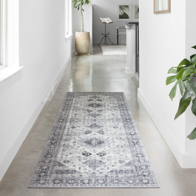 Tapis oriental argent / gris Gelo