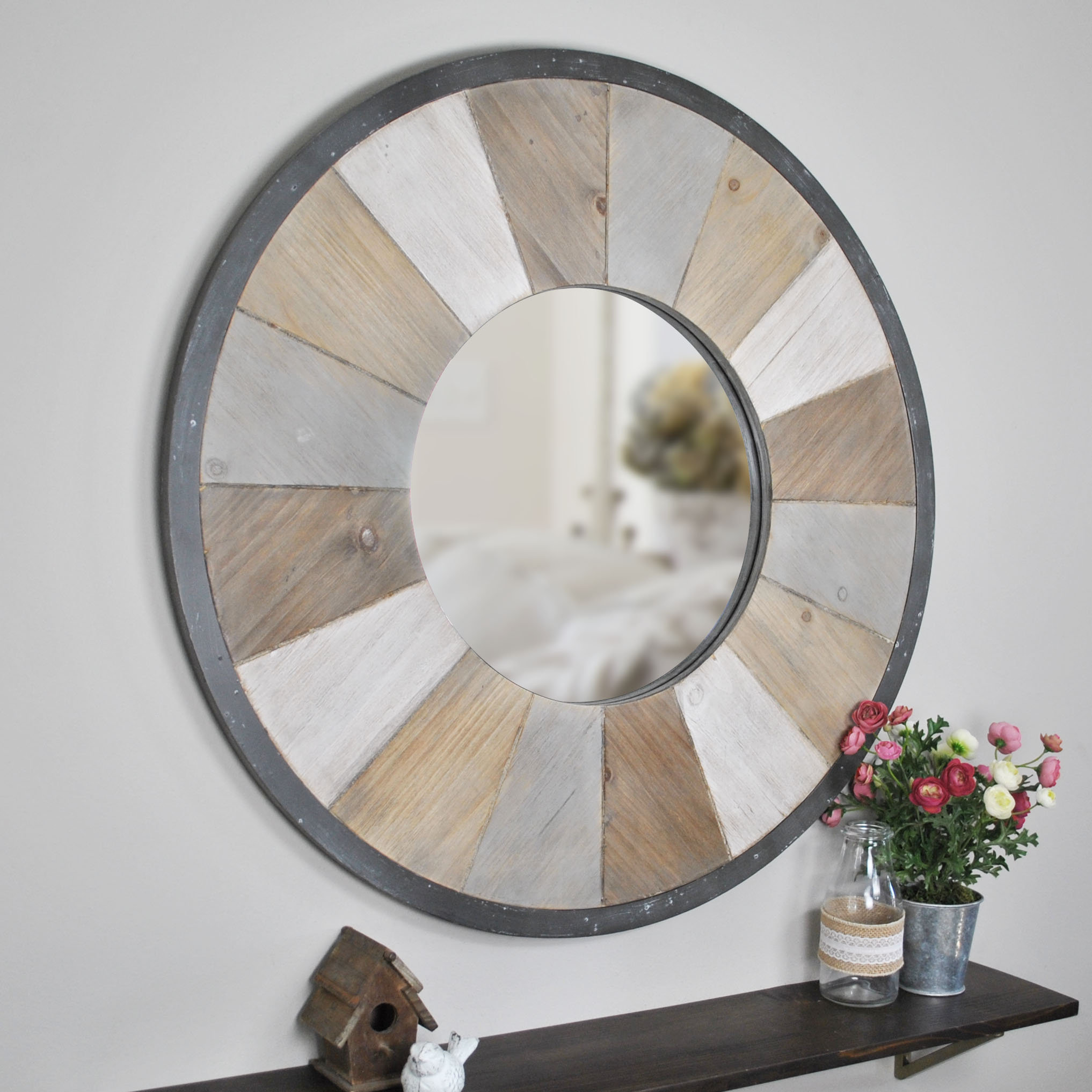 Union Rustic Zephyrine Rustic Accent Mirror & Reviews | Wayfair