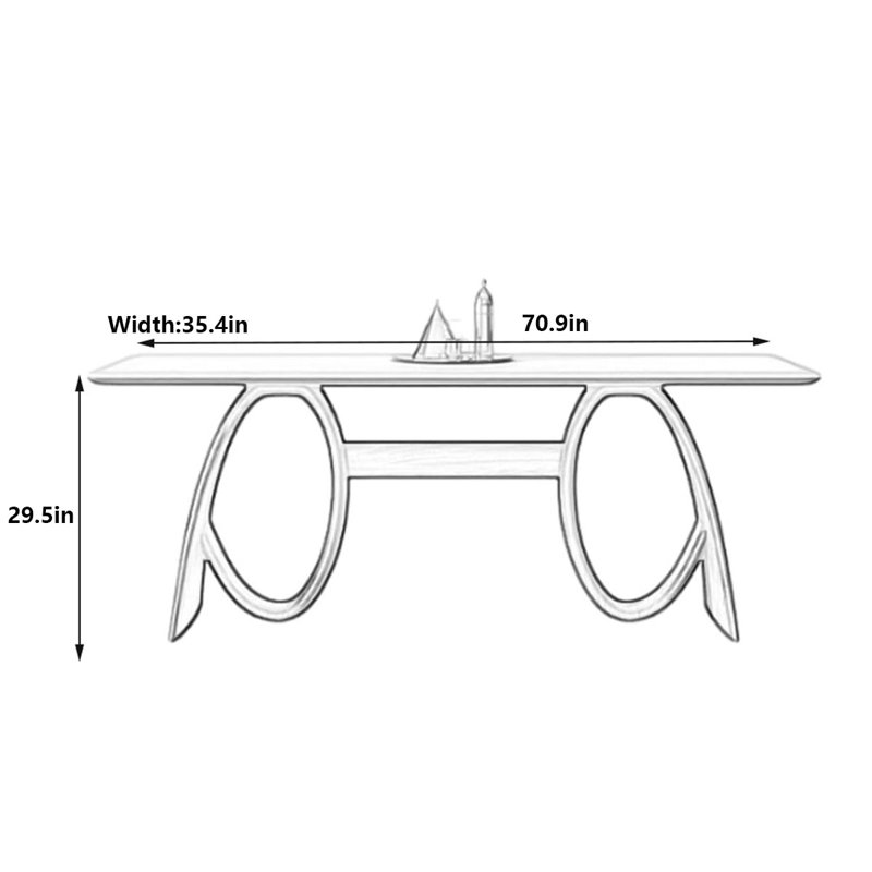 Elman, 29.5"H x 70.9"L x 35.4"W