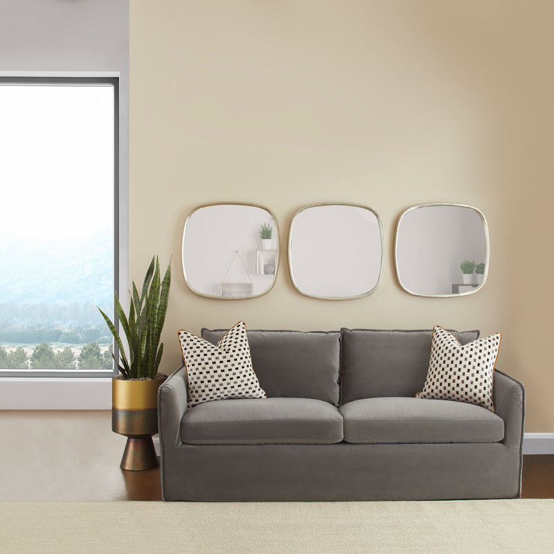 Sovente 80'' Velvet Round Arm Sofa