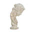 Statue buste classique en magnésium avec finition blanche vieillie
