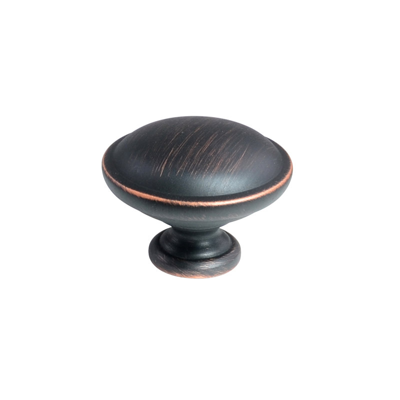 Oil Rubbed Bronze Traditional Round Cabinet Knob 10-Pack