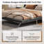 Structure de lit en cuir Pu-160822256-160822223