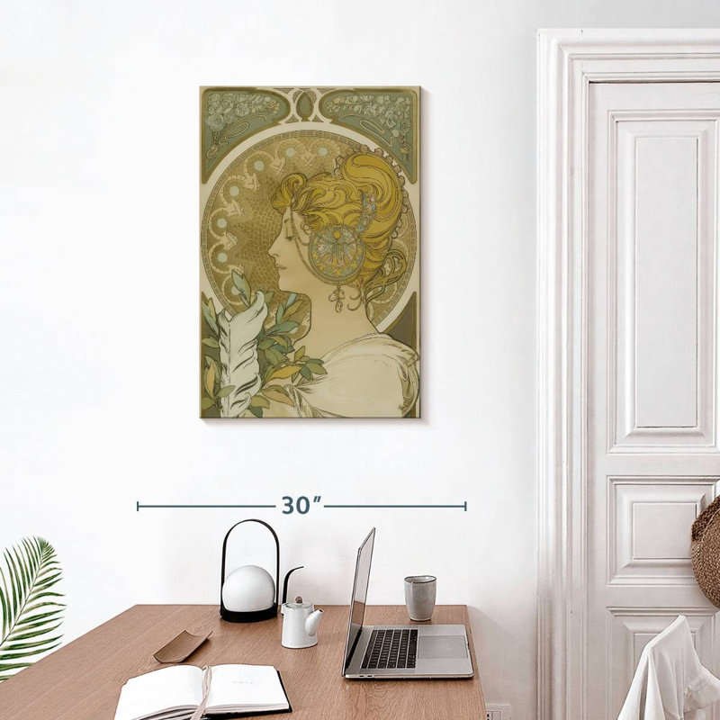 Leisha The Feather 1899, 30" H x 20" W