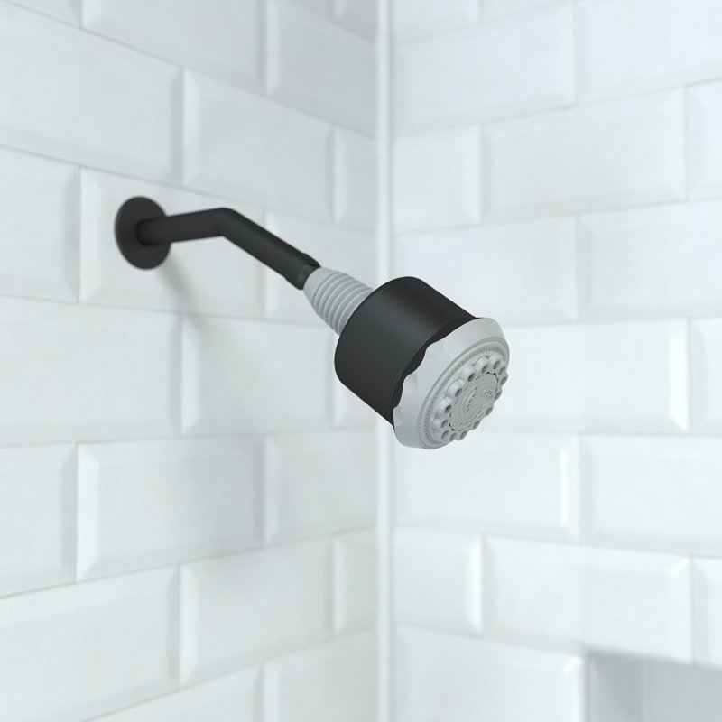 Clubmaster Multi Function Adjustable Shower Head, Matte Black