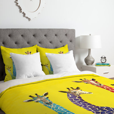 Ensemble de housse de couette girafes
