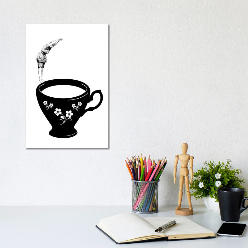 Dive In Tea Cup by Amy & Kurt Berlin - Wrapped Canvas Gallery-Wrapped Canvas Giclée, 20.32 cm H x 30.48 cm W