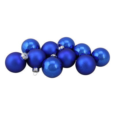 Ornements en forme de boule de Noël 10 carats à 2 finitions