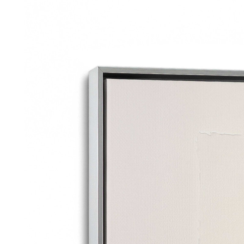 Ensemble de 4 reproductions, 16 po x 16 po, Cadre flottant en chrome poli