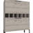Bar Cabinet Puertu, Six Wine Cubbies, Double Door Cabinet, Light Gray Finish