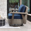Chaise berçante d'extérieur en polyéthylène (PE) avec coussins Azalee-94397453