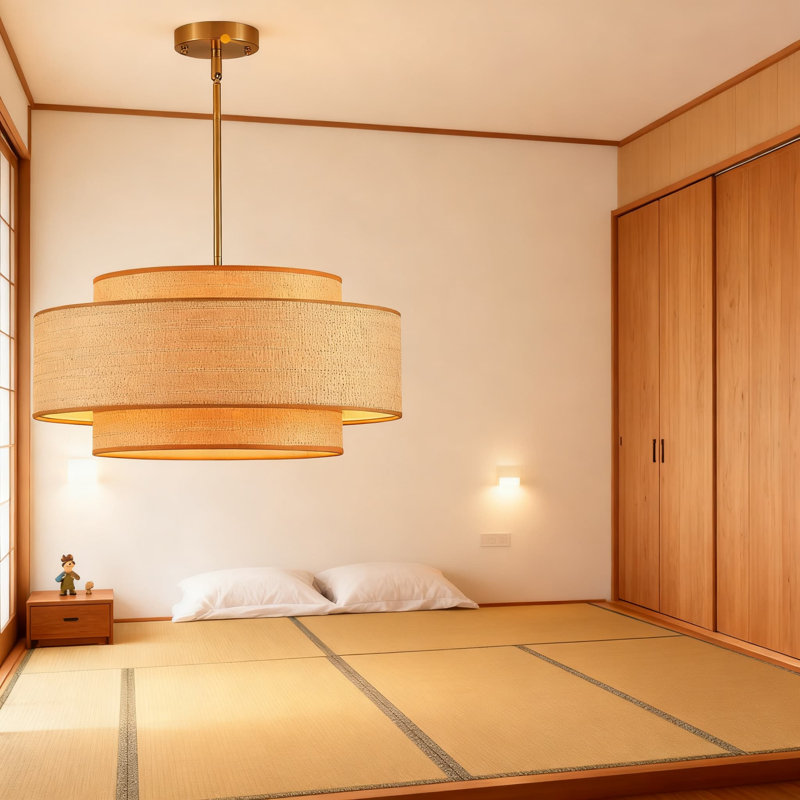 Lustre en rotin Farmhouse