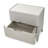 Penthouse 2-Drawer Nightstand - Ash Gray