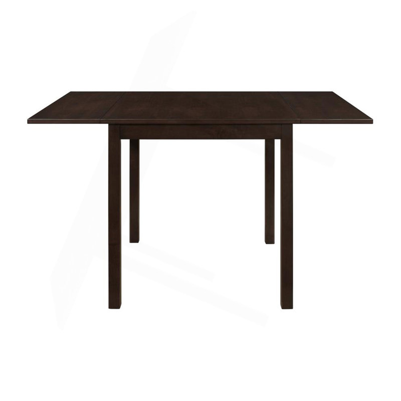 Rectangular 52-Inch Extension Dining Table, Cappuccino