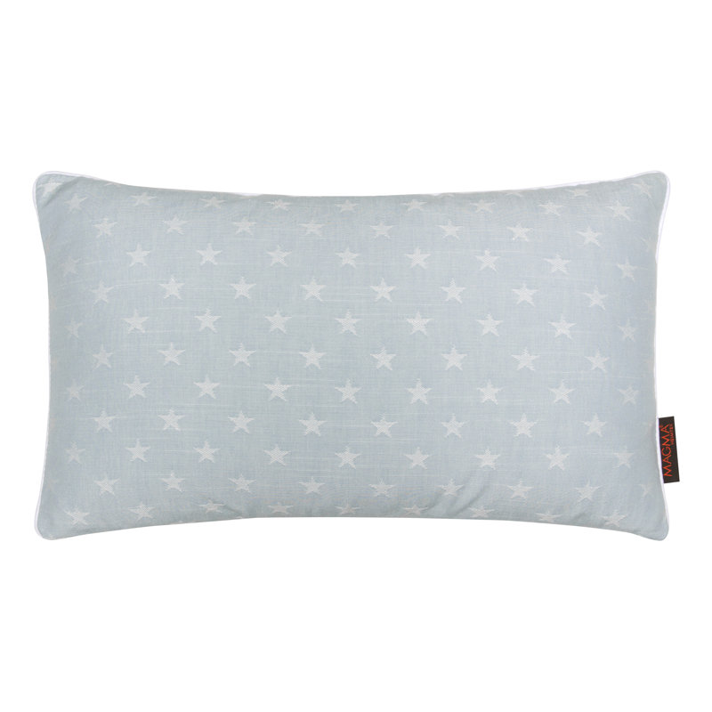 Coussin lombaire en coton Maine, Bleu ciel
