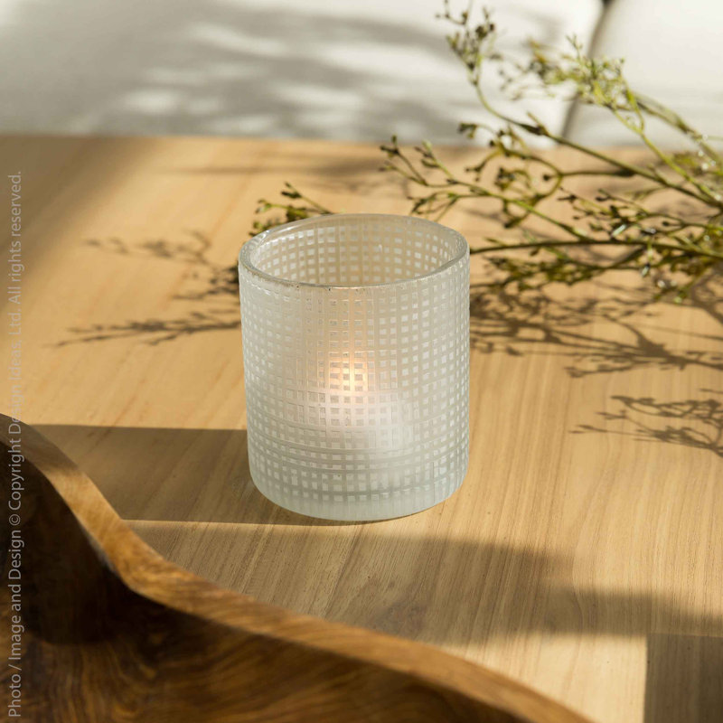 Porte-bougie Malli, Blanc
