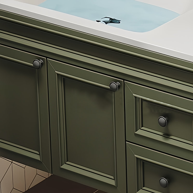 Armoire de salle de bain moderne à double cuve American, 52"