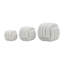 Neutral Modern 3 Piece Kimani Knotted Square Sculpture Set