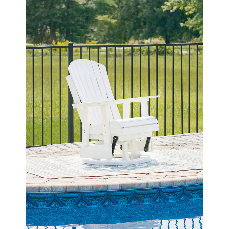 Lynbrook Wicker Outdoor Adirondack Chair, White