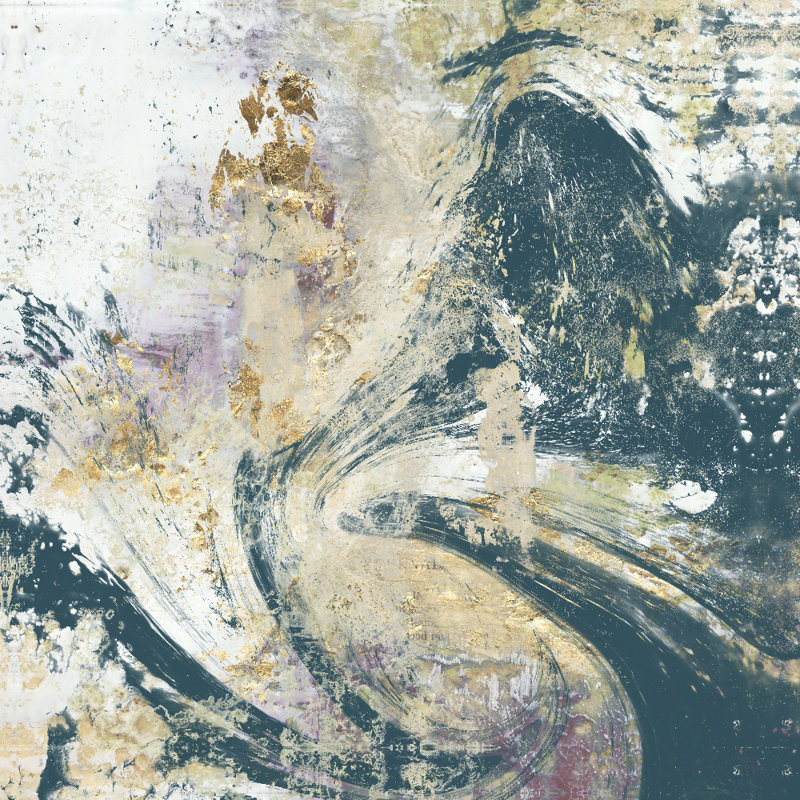 Teal Aérien par Jennifer Goldberger, reproduction d'art sur toile tendue, H 72 po x l 72 po x P 1,5 po