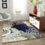 Tapis bleu marine en laine touffeté à la main Heliana-23026050