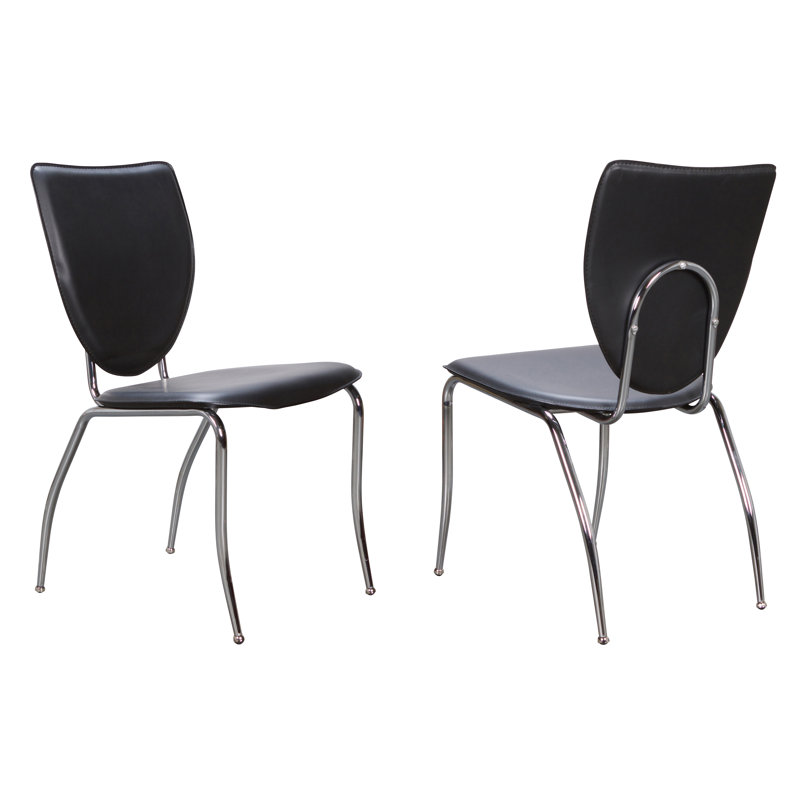 Chaise d'appoint empilable noire Jevgeniy