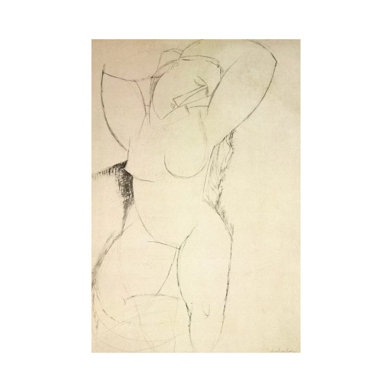 Caryatid, C.1913-14 by Amedeo Modigliani - Wrapped Canvas Print, 66.04 cm H x 45.72 cm W