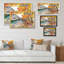 Paysage urbain en automne par un jour de pluie - Art sur toile moderne et contemporain-2114023108-2114023131