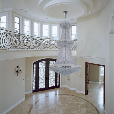 53-lights Empire Chandelier With Crystal Ball Accents