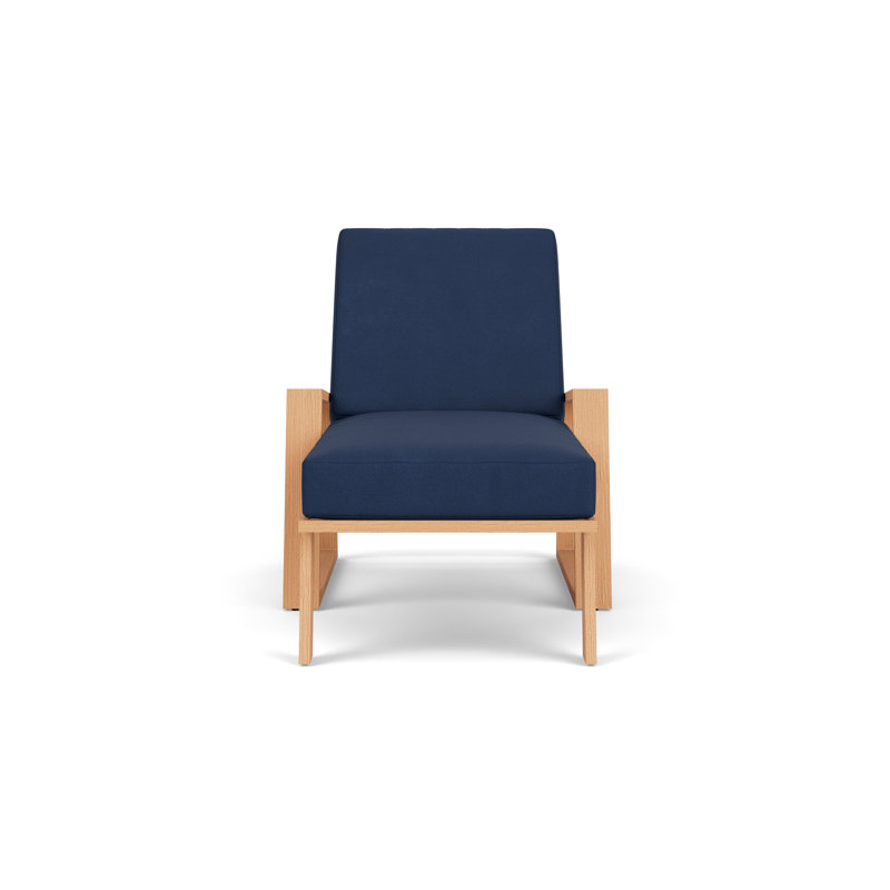 Pursuit Outdoor Chaise Lounge, Sandberg Navy