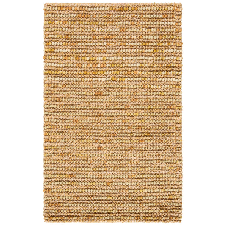 Ferrera Abstract Handmade Flatweave Gold Area Rug