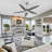 Chanille 5-Blade Solid Wood Ceiling Fan with LED Light and Remote Control-1492052468-1492052469-1492052466