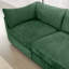 Luxueux canapé rembourré en chenille avec rangement intégré et design élégant pour les espaces de vie modernes-118054301