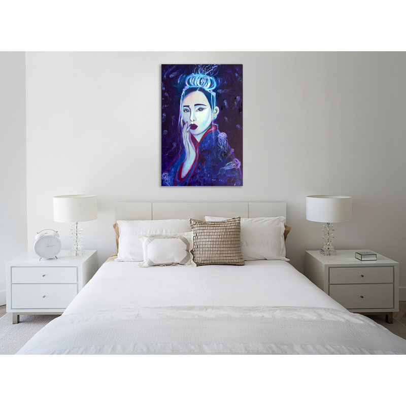 "Turritopsis Nitricula", toile tendue par Chiara Magni, H 30 po x l 20 po x P 1,5 po