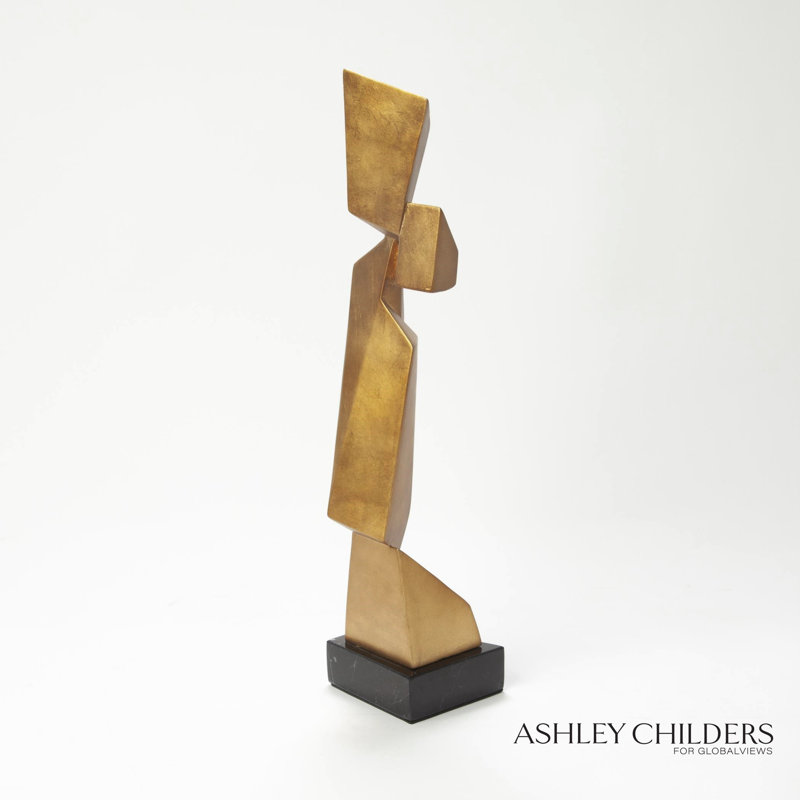 Facet Sculpture-Gold-Sm