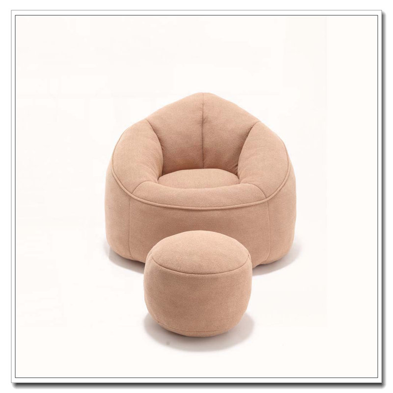 Fauteuil à billes avec rembourrage en mousse et fauteuil, Tanné