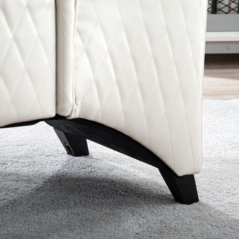 Largeur du similicuir de 23,03 po, Blanc