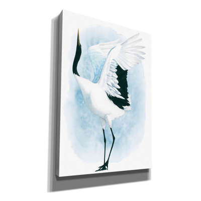 «Dancing Crane I» par Grace Popp, art mural sur toile