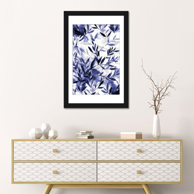 «Changements indigo», impression sur toile