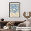 Floral Henri Matisse, fleurs roses, bohème bleu, reproduction d'art non encadrée-715479737