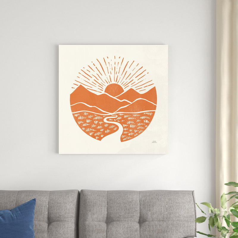 «On the Horizon I» par Laura Marshall, impression sur toile tendue, H 30 po x l 30 po