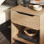 Jaqualine 1-Drawer Nightstand with Storage Cubby-627598541