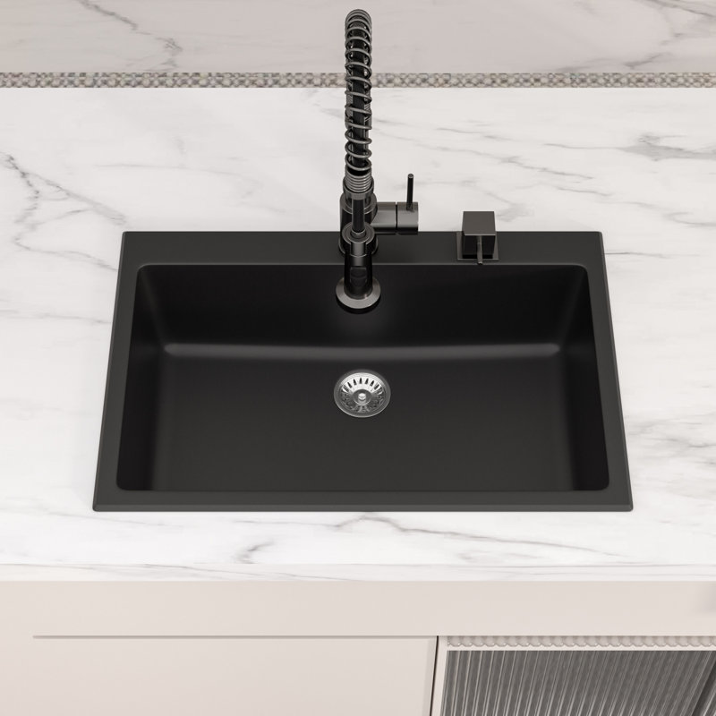 33'' L Single Bowl Quartz Kitchen Sink