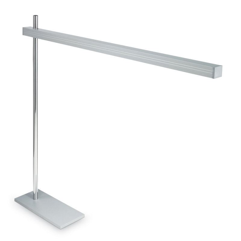 Lampe de bureau 24,41 po Nickelsville, Blanc cassé