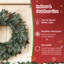 Warm White LED Battery-Operated Pine Garland | PVC Mix, Flexible for Fireplace Mantle, Stairs & Indoor/Outdoor Holiday Decor-618336919-618336918