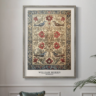 WM MORRIS Series CCCLXXIII Framed Print - Solid Wood