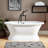 Henley 72" Free Standing Cast Iron Soaking Tub with Center Drain
